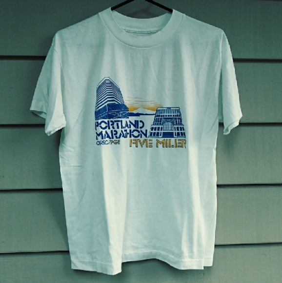 Vintage Other - Vintage 80s Portland Marathon PGE t shirt